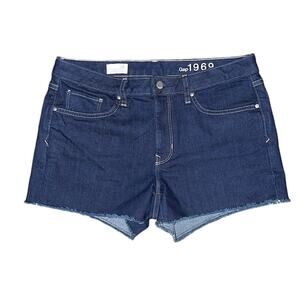 GAP 1969 Jean Shorts Womens Size 28R Slim Cut-Off